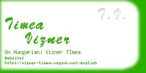 timea vizner business card